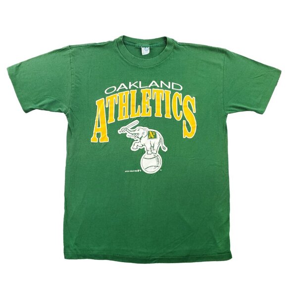 Oakland Athletics Vintage T-Shirt 1988 MLB Artex 80s A's Single Stitch USA Large - Picture 1 of 13